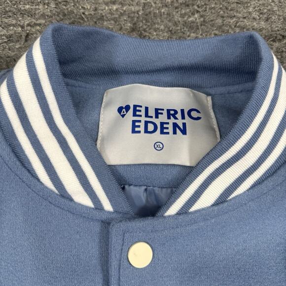 Aelfric Eden Jacket XL Blue Foaming Letter Love 1965 Letterman Varsity Retro - Picture 11 of 14